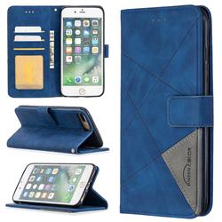 Binfen Color BF05 Prismatic Slim Wallet Flip Cover for iPhone 8 Plus / 7 Plus 7P(5.5 inch) - Blue