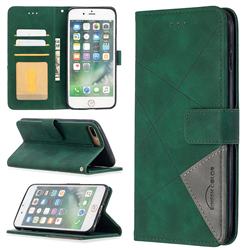 Binfen Color BF05 Prismatic Slim Wallet Flip Cover for iPhone 8 Plus / 7 Plus 7P(5.5 inch) - Green