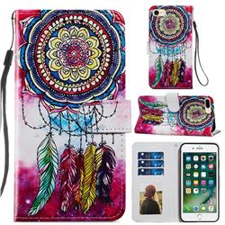 Dreamcatcher Smooth Leather Phone Wallet Case for iPhone 8 Plus / 7 Plus 7P(5.5 inch)