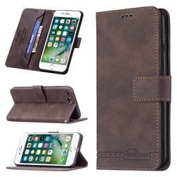 Binfen Color RFID Blocking Leather Wallet Case for iPhone 8 Plus / 7 Plus 7P(5.5 inch) - Brown
