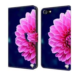 Pink Petals Crystal PU Leather Protective Wallet Case Cover for iPhone 8 Plus / 7 Plus 7P(5.5 inch)