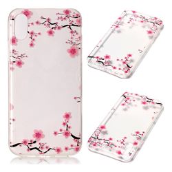 Plum Blossom Super Clear Soft TPU Back Cover for iPhone XS / X / 10 (5.8 inch)