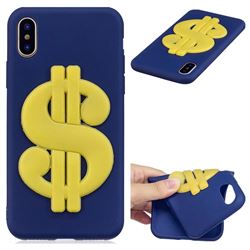 US Dollars Soft 3D Silicone Case for iPhone XS / X / 10 (5.8 inch)