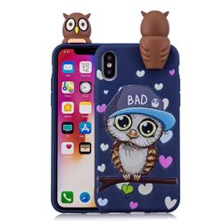 Bad Owl Soft 3D Climbing Doll Soft Case for iPhone XS / X / 10 (5.8 inch)