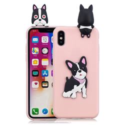 Cute Dog Soft 3D Climbing Doll Soft Case for iPhone XS / iPhone X(5.8 inch)