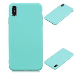 Candy Soft Silicone Protective Phone Case for iPhone XS / iPhone X(5.8 inch) - Light Blue