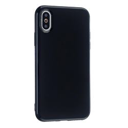 2mm Candy Soft Silicone Phone Case Cover for iPhone XS / iPhone X(5.8 inch) - Black