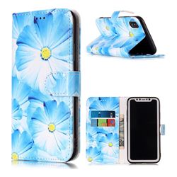 Orchid Flower PU Leather Wallet Case for iPhone XS / X / 10 (5.8 inch)