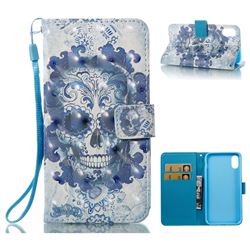Cloud Kito 3D Painted Leather Wallet Case for iPhone XS / X / 10 (5.8 inch)