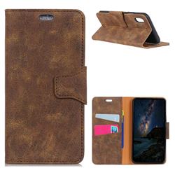 MURREN Luxury Retro Classic PU Leather Wallet Phone Case for iPhone XS / X / 10 (5.8 inch) - Brown