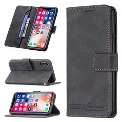 Binfen Color RFID Blocking Leather Wallet Case for iPhone XS / iPhone X(5.8 inch) - Black