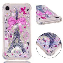 Mirror and Tower Dynamic Liquid Glitter Sand Quicksand Star TPU Case for iPhone Xr (6.1 inch)