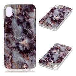 Rock Blue Soft TPU Marble Pattern Case for iPhone Xr (6.1 inch)