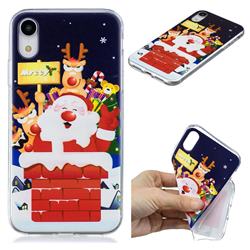 Merry Christmas Xmas Super Clear Soft TPU Back Cover for iPhone Xr (6.1 inch)