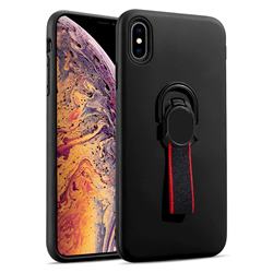 Raytheon Multi-function Ribbon Stand Back Cover for iPhone Xr (6.1 inch) - Black