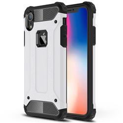 King Kong Armor Premium Shockproof Dual Layer Rugged Hard Cover for iPhone Xr (6.1 inch) - White