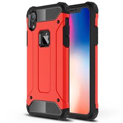 King Kong Armor Premium Shockproof Dual Layer Rugged Hard Cover for iPhone Xr (6.1 inch) - Big Red