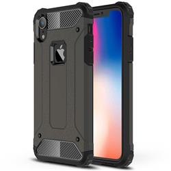 King Kong Armor Premium Shockproof Dual Layer Rugged Hard Cover for iPhone Xr (6.1 inch) - Bronze