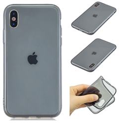Transparent Jelly Mobile Phone Case for iPhone Xr (6.1 inch) - Black