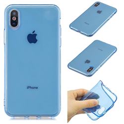 Transparent Jelly Mobile Phone Case for iPhone Xr (6.1 inch) - Baby Blue