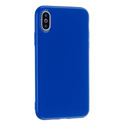 2mm Candy Soft Silicone Phone Case Cover for iPhone Xr (6.1 inch) - Navy Blue