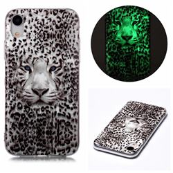 Leopard Tiger Noctilucent Soft TPU Back Cover for iPhone Xr (6.1 inch)