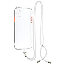 Necklace Cross-body Lanyard Strap Cord Phone Case Cover for iPhone Xr (6.1 inch) - Transparent