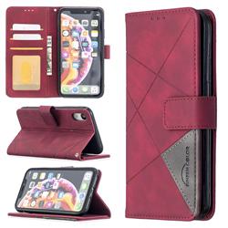 Binfen Color BF05 Prismatic Slim Wallet Flip Cover for iPhone Xr (6.1 inch) - Red