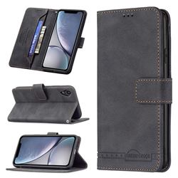 Binfen Color RFID Blocking Leather Wallet Case for iPhone Xr (6.1 inch) - Black