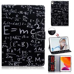 Math Formula Painting Tablet Leather Wallet Flip Cover for Apple iPad 10.2 (2019)