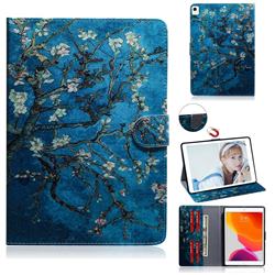 Apricot Tree Painting Tablet Leather Wallet Flip Cover for Apple iPad 10.2 (2019)