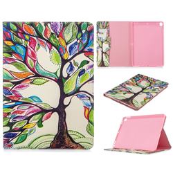 The Tree of Life Folio Stand Leather Wallet Case for Apple iPad 10.2 (2019)