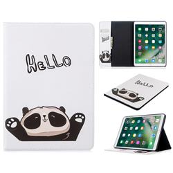 Hello Panda Folio Stand Tablet Leather Wallet Case for Apple iPad 10.2 (2019)