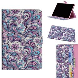 Swirl Flower 3D Painted Leather Tablet Wallet Case for Apple iPad Pro 11 2018
