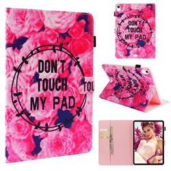 Retro Flowers Folio Stand Leather Wallet Case for Apple iPad Pro 11 2018