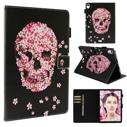 Petals Skulls Folio Stand Leather Wallet Case for Apple iPad Pro 11 2018