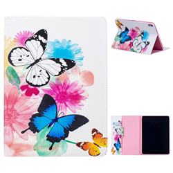 Vivid Flying Butterflies Folio Stand Leather Wallet Case for Apple iPad Pro 11 2018