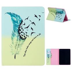 Feather Bird Folio Stand Leather Wallet Case for Apple iPad Pro 11 2018