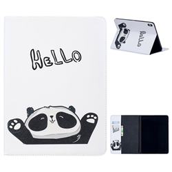 Hello Panda Folio Stand Tablet Leather Wallet Case for Apple iPad Pro 11 2018