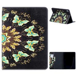Circle Butterflies Folio Stand Tablet Leather Wallet Case for Apple iPad Pro 11 2018