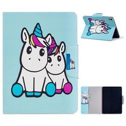 Couple Unicorn Folio Flip Stand Leather Wallet Case for Apple iPad Pro 11 2018