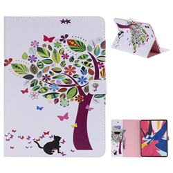 Cat and Tree Folio Flip Stand Leather Wallet Case for Apple iPad Pro 11 2018