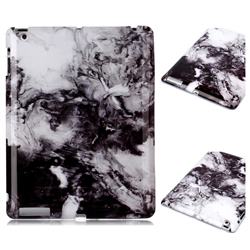 Smoke Ink Painting Marble Clear Bumper Glossy Rubber Silicone Phone Case for iPad 4 the New iPad iPad2 iPad3