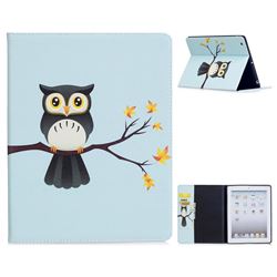 Owl on Tree Folio Stand Leather Wallet Case for iPad 4 the New iPad iPad2 iPad3
