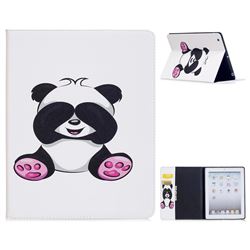 Lovely Panda Folio Stand Leather Wallet Case for iPad 4 the New iPad iPad2 iPad3
