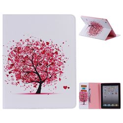 Colored Tree Folio Flip Stand Leather Wallet Case for iPad 4 the New iPad iPad2 iPad3