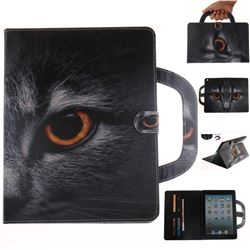 Cat Eye Handbag Tablet Leather Wallet Flip Cover for iPad 4 the New iPad iPad2 iPad3