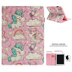 Angel Pony 3D Painted Leather Wallet Tablet Case for iPad 4 the New iPad iPad2 iPad3