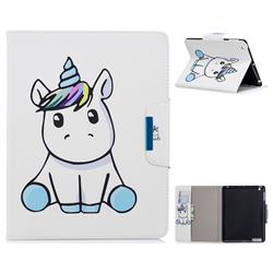 Blue Unicorn Folio Flip Stand Leather Wallet Case for iPad 4 the New iPad iPad2 iPad3