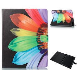 Colorful Sunflower Folio Stand Leather Wallet Case for iPad 4 the New iPad iPad2 iPad3